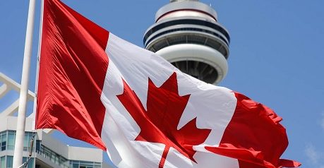 Flag with CN Tower